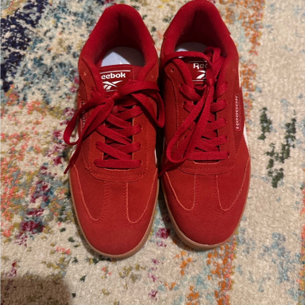 Reebok Womens Bold Red Sneakers